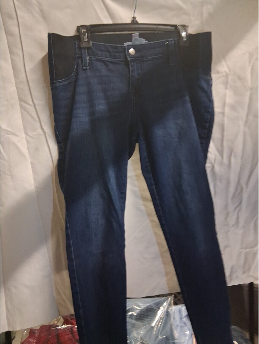 Isabel Maternity Ingrid & Isabel Jeggings BlueRaw Hem Jeans Size 8 G2
